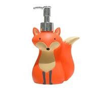 Dispensador jabon Infantil para niños, Dosificador de jabon de 300ml, Botella jabón con Forma de zorrito jabón líquido, champú, lociones idel para Usar en el baño o Cocina