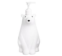 Dispensador jabon Infantil para niños, Dosificador de jabon simpático, Botella jabón con Forma de Osito Polar jabón líquido, champú, lociones idel para Usar en el baño o Cocina (Osito 950ml)