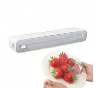 Dispensador Magnético De Papel De Aluminio: Ayuda Para La Preparación De Alimentos Sin Esfuerzo | Ayudante De Almacenamiento De Aluminio, Cortador De Envoltura De Montaje En Pared, Organizador Intelig