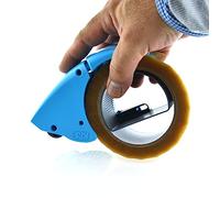 Dispensador Manual de Cinta de Embalaje (válido para todo tipo de cintas) -Ref. 0522 - Ergonómico y reduce un 50% el esfuerzo - by Office Box (Azul)
