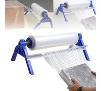 Dispensador Manual De Film Estirable (30-50 Cm) - Máquina Envolvedora De Sobremesa Con Tensión Ajustable Y Cortador Integrado | Para Embalaje De Palets, Envíos Y Mudanzas,A