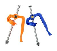 Dispensador manual de pasta de soldadura para aceite de máscara de soldadura UV y flujo de 5 cc, 10 cc, extrusora de pegamento de plástico con varilla de metal, para naranja y azul, 2 unidades