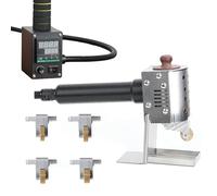 Dispensador manual de pegamento termofusible, pantalla digital de 50 ml/150 ml, máquina encoladora con rodillos y ajuste de temperatura de 50 a 320 °C, portátil para manualidades.(50ml)