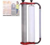 Dispensador manual de película elástica para embalaje eficiente de paquetes y equipaje en almacén, práctica herramienta de embalaje