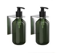 Dispensador manual montado en la pared para champú y loción de 300 ml de capacidad, perfecto para organizar productos de cuidado personal (2 piezas)