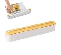 Dispensador Papel Aluminio Y Film Magnetico, Dispensador con Cortador De Film, Ajustable De 15 A 30 Cm, Fácil De Instalar Y Ahorra Espacio, para Cortar Papel De Aluminio, Papels para Hornear