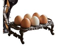 Dispensador para Huevos,Estante Decorativo De Hierro Fundido | Almacenamiento Vintage De Huevos,Para Encimera Cocina Apartamento Residencia Restaurante Casa de Campo Navidad y Pascua