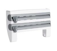 Dispensador para película - Cortador para papel de aluminio - Organizador de rollos reutilizable para cocina, frigorífico, restaurante, pared embalaje