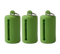 Dispensador portátil de bolsas de basura para perros, fácil de transportar, se adapta a cualquier bolsa de perro para excrementos, múltiples usos, colorida, color sólido, herramienta de gestión de