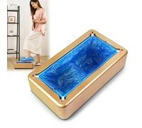 Dispensador Portátil De Cubrezapatos Con 200 Cubiertas, Cubre Zapato Impermeable, Máquina Sutomática Reutilizable De Envoltura Automática De Cubrir Zapatos, Para Hogar Oficina Fábrica(Gold)