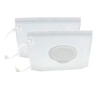 Dispensador portátil de toallitas húmedas, Bolsas Reutilizables para desechar pañales para bebé, Soporte dispensador de Embrague de Viaje Personal Recargable