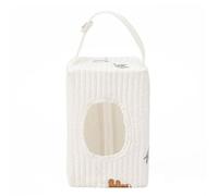 Dispensador portátil de toallitas húmedas con correa para colgar, bolsa de pañales recargable, ligero para viajes y cuidado del bebé, White, 480.00x260.00x220.00mm/18.9x10.24x8.66inch, Clásico