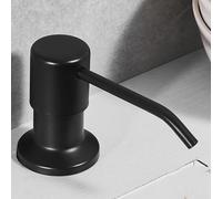 Dispensador reutilizable de 500 ml para fregadero de cocina con cabezal de bomba a prueba para necesidades diarias de dispensación de jabón líquido (plateado)