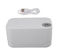Dispensador y calentador de toallitas húmedas USB, temperatura ajustable, diseño compacto seguro para bebés, incluye cortador y luz indicadora, portátil