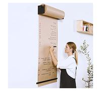 Dispensador y cortador de papel kraft montado en la pared, rollo largo de papel de carnicero para notas de menú de cafetería, decoración de pared de cocina, tablero de dibujo de garabatos
