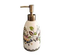 Dispensadores de jabón para encimeras Dispensador De Jabón Y Loción Cerámica con Bomba Recarga For Baño, Ducha Mano Hielo Colorido Grietas For Cocina Artículos de baño(Flower Colored)