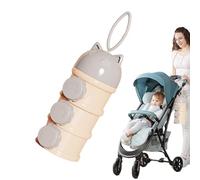 Dispensadores de leche en polvo para bebés, contenedor de alimentos en polvo para bebés, caja de almacenamiento de fórmula para bebés, práctico diseño portátil, a prueba de fugas y seguro, material de