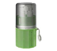 Dispenser Bottle - Suction Pouch for Dispensing | Quadruplet Internal Compartment with Spill Proof Outer Cover & Space Saving Cylindrical Body for Backpacking, Flights, Hotels and RV Journeys