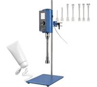 Dispersor Voladizo De Laboratorio, Homogeneizador De Cosméticos De Alto Cizallamiento De 500 W, Con Pantalla Digital, Velocidad De 2000 a 28 000 Rpm, Capacidad De Procesamiento De 5 a 10 000 Ml. 28F