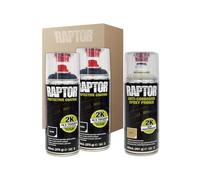 DISPIVAL 2 X Spray Pintura Raptor 2K Negro + Imprimación Epoxi 2K