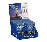 S.OF EXPOSITOR CARTON SOBREMESA PILAS VARTA "LONG LIFE" 10 BLISTERS 4xAAA LR03 +10 BLISTERS 4xAA LR06 VARTA 27x18x17cm