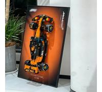 Display Board for Lego 42228 Technic McLa/ren MCL39 F1 Collectible Parts for Adults Wall Mount Home Office Decoration for Lego Lovers (Classic Style A)