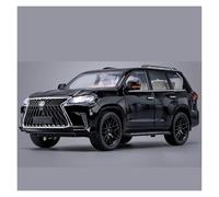 Display Cars 1:18 for LX570 Todoterreno SUV aleación de Metal Modelo de Coche Fundido a Escala Miniatura vehículos Entretenimiento Collection or Gift(Black)