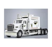 Display Cars 1/24 para remolque, cabeza de camión, tractor, aleación fundida, modelo de coche en miniatura, colección de recuerdos nostálgicos o regalo (blanco)