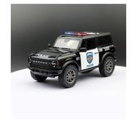Display Cars 1/34 para Bronco Police SUV deportivo 2022 Vehículo miniatura fundido a presión adecuado para colección de regalos o regalo