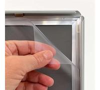 DisplayLager Marco plegable con perfil de aluminio de 17 mm, plateado, A5, aluminio, marco individual moderno, 145 mm x 205 mm, plateado, rectangular, montaje en pared, 15,8 cm