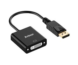 DisplayPort a DVI, anbear Display Port DP a DVI-I adaptador DisplayPort DVI-D Cable divisor macho a hembra Vídeo 1080P para Dell HP Lenovo ASUS HDTV