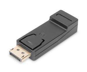 DisplayPort adapter, DP - HDMI type A M/F, w/interlock, DP 1.1a, Full HD, bl