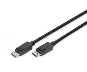 DisplayPort connection cable, DP M/M, 3.0m, w/lock, UHD 8K, Vers. 1.3/1.4, bl