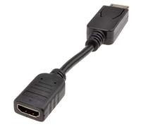 DisplayPort Masculino Clavija a HDMI Femenino Enchufe Adaptador Cable 15 cm Negro