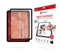 DISPLEX PAPERSENSE para iPad 10.9''/11", iPad Air 11" lámina removible de escritura y dibujo con tacto de papel para una experiencia de escritura como sobre papel, incl. funda protectora de fieltro