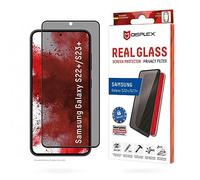 Displex Privacy Glass FC para Samsung Galaxy S22+/S2, Cristal Templado Duro (10H), Marco de Montaje ecológico, Vidrio Templado Resistente a los arañazos, Revestimiento antihuellas de Alta tecnología,