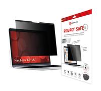 DISPLEX PRIVACY SAFE Filtro magnético de privacidad de 2 vías para para MacBook Air 15'', 33,6 x 22 cm, fijación magnética, extraíble, antirreflejos y película de privacidad brillante