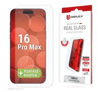 Displex Tempered Glass 2D / Clear (10H) for Apple iPhone 16 Pro Max, Eco Mountin