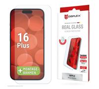 DISPLEX Película de protección de vidrio real iPhone 15 Plus/15 Pro Max/16 Plus
