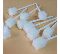 disposable-50 Pièces Sangles à éponge Jetable Brosse Micro Pour Soins Buccodentaires Pour Usage No reutilizable (blanco)