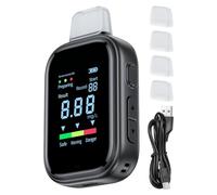 Dispositivo alcoholímetro digital, probador de alcohol portátil, análisis de aliento de 3,12 x 1,83 pulgadas, sensor preciso, herramienta para el hogar, fácil operación, accesorio de conducción, diseñ