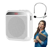 Dispositivo amplificador de micrófono personal, altavoz de voz recargable para aula, amplificador de auriculares ligero con cable para enseñanza, entrenamiento, viajes, reuniones, hablar en público