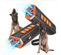 Dispositivo anti ladridos, dispositivo ultrasónico disuasorio de ladridos de perro, 3 veces ultrasónico anti ladridos, rango de ladridos de 23 pies, comportamiento correcto, seguro, suave y humano con