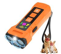 Dispositivo anti ladridos Pet Gentle 2026, entrenador ultrasónico para mascotas con pantalla HD y linterna LED, ayuda a frenar el ladrido excesivo, tapón de entrenamiento para todas las razas de