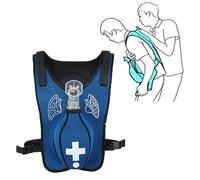 Dispositivo antiasfixia, Chaleco de entrenamiento primeros auxilios Heimlich, apto for niños 5 a 12 años. Material didáctico antiasfixia(Blue)