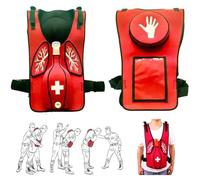 Dispositivo antiasfixia, Chaleco de entrenamiento simulación, modelo portátil primeros auxilios y RCP, chaleco práctica Heimlich for demostraciones enseñanza(Adult)