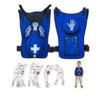 Dispositivo antiasfixia, Modelo de entrenamiento primeros auxilios Heimlich, ideal como accesorio enseñanza for estudiantes 5 a 12 años, color rojo(Blue)
