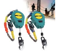 Dispositivo Anticaídas Retráctil, 3-20m, Arnes de Seguridad Anticaídas Autorretráctil con Cuerda de Alambre y Gancho, Bloque de Detención de Caída para Trípode y Trabajos en Altura(Size:10m)