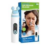 Dispositivo antidolor de oídos en avión - con cabezales de silicona para cuidado de la salud | Aspirador para alivio de presión auricular | Para vuelo, buceo, buceo, esnórquel, altitud, viajes, uso