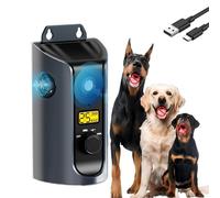 Dispositivo antirladridos para perros con control remoto, rango de 50 pies, 3 modos ultrasónicos disuasorios de ladridos de perros, dispositivo recargable e impermeable, herramienta de entrenamiento